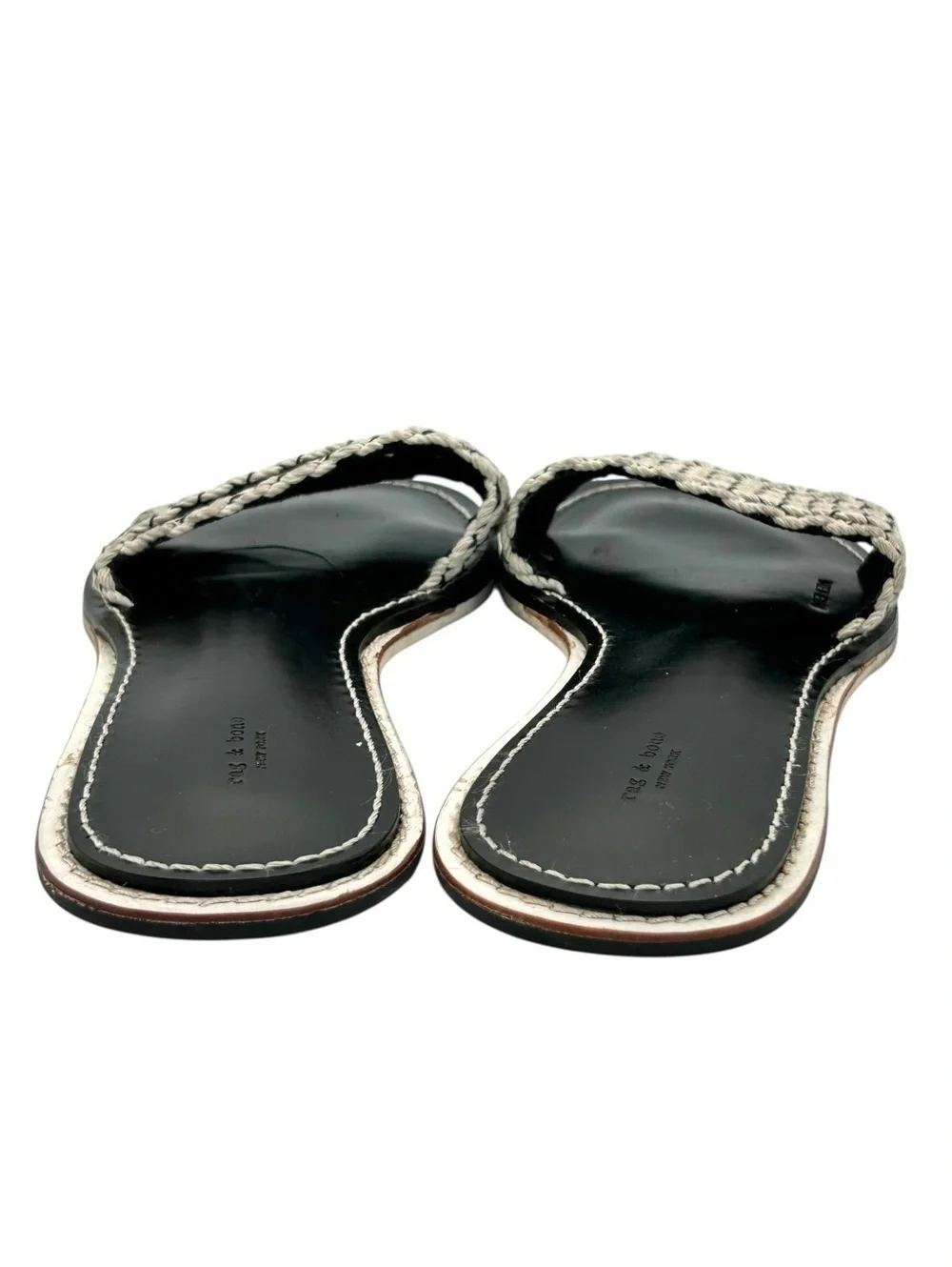 RAG & BONE Women's Black Melrose Slides Size US 6